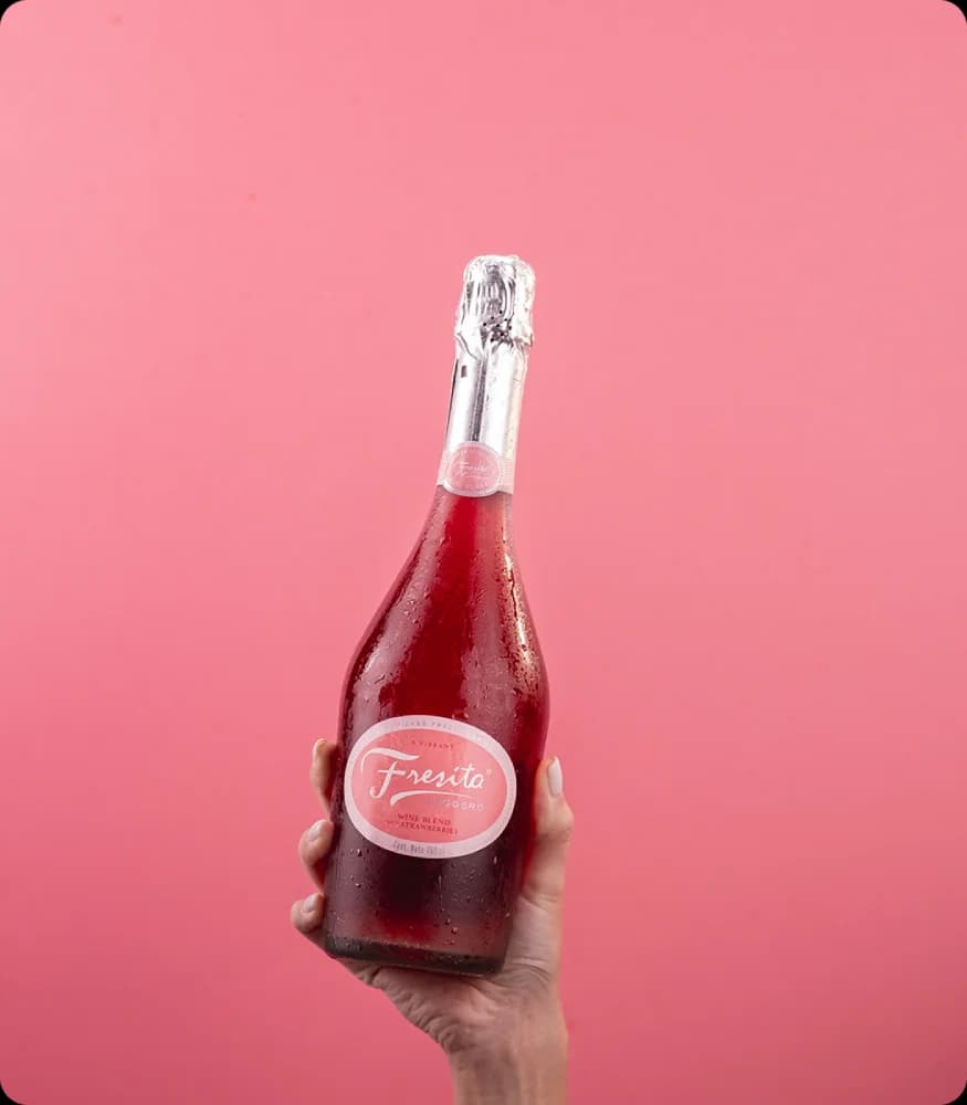 Fresita rosa con frambuesas fotografía de producto