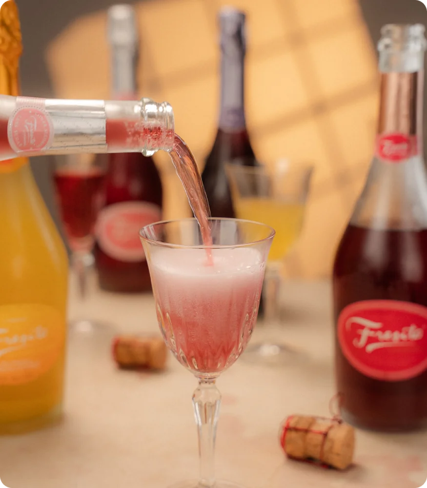 Primer plano de etiqueta de Fresita