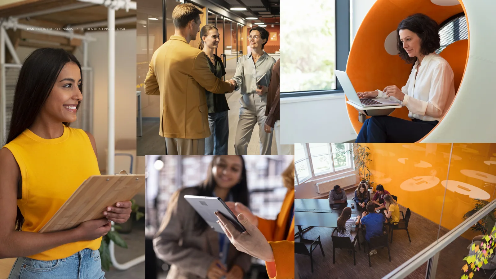 Dirección fotográfica — personas reales en escenas profesionales y cálidas